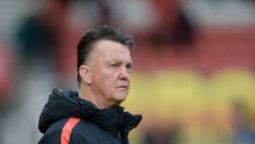 El técnico del United, el holandés Louis Van Gaal.