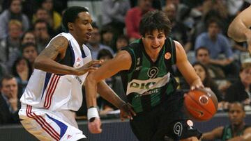 Brandon Jennings y Ricky Rubio, durante la etapa de ambos en Europa.