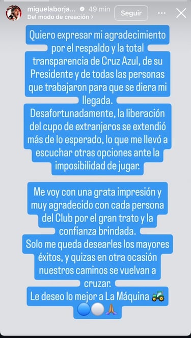 Miguel Borja rompió el silencio y explicó porque no llegó a Cruz Azul