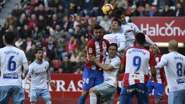 El Zaragoza es el primero en llevarse tres puntos de Gijón