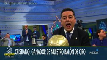 Roncero recoge el 'Balón de Oro' de Cristiano: "¡¡Sííííuuuuu!!"