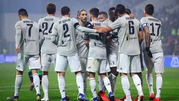Juventus celebra la primera anotaci&oacute;n de Khedira ante Sassuolo