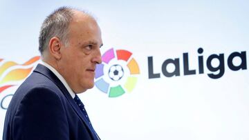 El presidente de LaLiga, Javier Tebas.