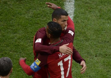 Cristiano Ronaldo fue sustituido por Nani en el minuto 66.