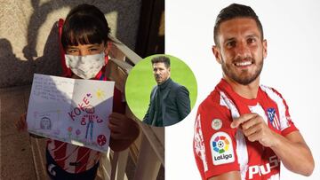 Un padre agradece en Twitter el detalle de Simeone con su hija y le envía un mensaje a Koke