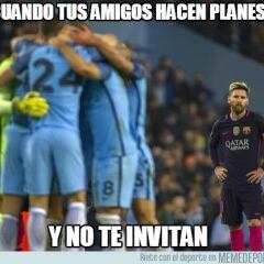 Los memes más divertidos del Manchester City-Barcelona