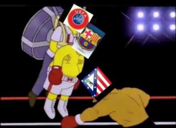 Los mejores memes del partido de Champions entre Barcelona y Atlético