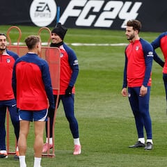 Griezmann se entrena con el grupo, pero no jugará contra el Cádiz