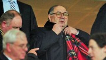 Alisher Usmanov, en un partido del Arsenal.