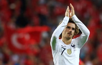 Barça bound | France's Antoine Griezmann applauds fans after the France match.