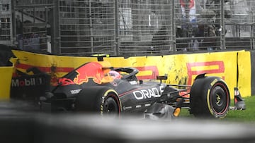 Melbourne (Australia), 16/03/2025.- Liam Lawson of Red Bull Racing crashes during the Australian Formula One Grand Prix at Albert Park in Melbourne, Victoria, Australia, 16 March 2025. (Fórmula Uno) EFE/EPA/Joel Carrett AUSTRALIA AND NEW ZEALAND OUT