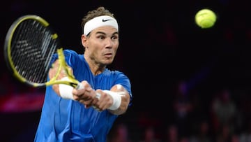 Nadal se retira de la Laver con una lesión de muñeca