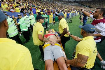 Las lamentables imágenes de la pelea en las gradas de Maracaná