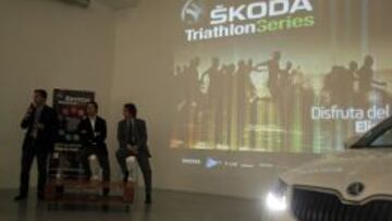 Presentaci&oacute;n de las Skoda Triathlon Series en Madrid.