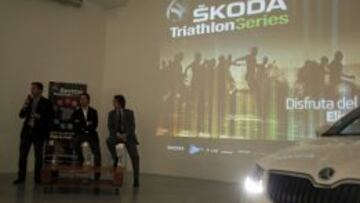 Presentación de las Skoda Triathlon Series en Madrid.