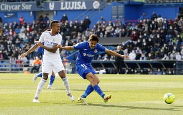 Enes Ünal aprovechó así el error de Militao para adelantar al Getafe.