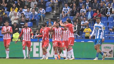 El Almería valora el empate en Riazor: “Este punto nos tiene que dar confianza”
