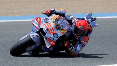 Marc M¨¢rquez, en acci¨®n durante el GP de Espa?a 2024 en el circuito de Jerez.