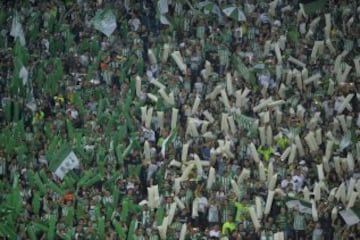 Atlético Nacional y River Plate igualaron 1-1 en la primera final de la Copa Sudamericana. 