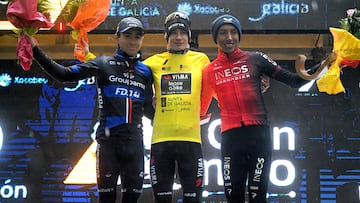 Egan Bernal fue tercero en la general de O Gran Camiño ganada por Jonas Vingegaard.