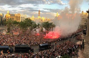 La plaza del Ayuntamiento.