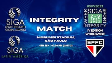 SIGA and São Paulo FC to mark Sport Integrity week with 'Integrity Match'