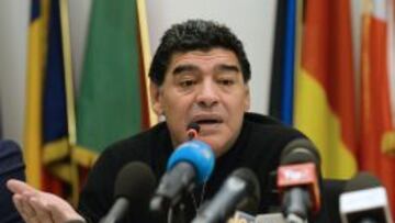 Maradona no perdió la oportunidad de hablar sobre el partido de esta pasada noche.