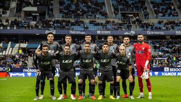 Once del Alavés en Málaga