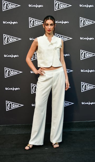 Mari Lozano posa en la alfombra roja de la la presentaci¨®n de la nueva campa?a del Corte Ingl¨¦s 'New' en Madrid.
