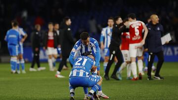 Partido Deportivo de La Coruña - Racing de Santander. tristeza depor