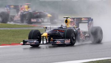 Vettel durante el GP de China de 2009