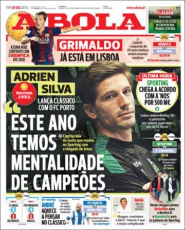 Portadas de la prensa mundial