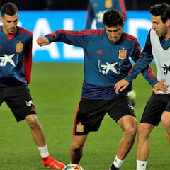Aluvión de aplausos a la Selección en el entrenamiento
