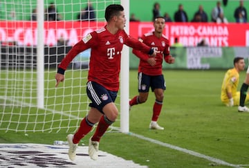 El colombiano llegó a tres goles en la Bundesliga, tras anotar en el triunfo de Bayern Múnich 3-1 sobre el Wolfsburgo