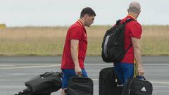 Casillas, antes de volar de regreso a Madrid desde Francia.