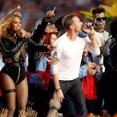 Coldplay, Beyoncé y Bruno Mars en el Show de la Super Bowl