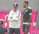 Alaba, ausente en la última práctica antes de recibir al Madrid