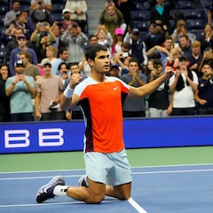 Alcaraz, inmenso, derriba dos muros en el US Open