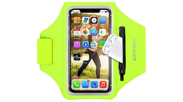 El brazalete de mvil para correr compatible con iPhone y Android