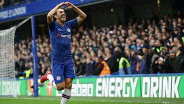 Soccer Football - Premier League - Chelsea v Everton - Stamford Bridge, London, Britain - March 8, 2020 Chelsea's Pedro celebrates scoring their second goal REUTERS/David Klein EDITORIAL USE ONLY. No use with unauthorized audio, video, data, fix