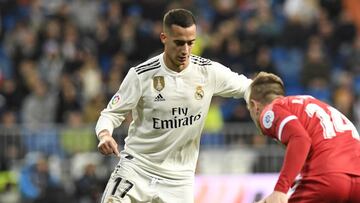 Lucas Vázquez, durante el Real Madrid-Girona.