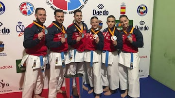 Equipos de kata de la selección española.