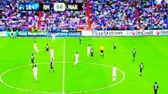 Benzema y Cristiano cayeron a las bandas junto a los laterales