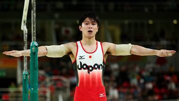 El gimnasta japon&eacute;s Kohei Uchimura, durante la final del concurso por equipos en gimnasia en los Juegos Ol&iacute;mpicos de R&iacute;o.