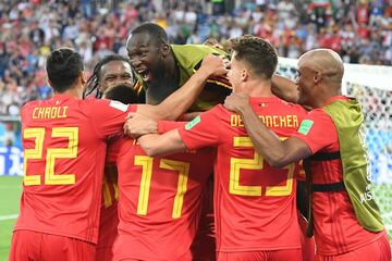 Los jugadores celebran el 0-1 de Adnan Januzaj.  