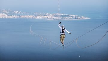 Jaan Roose performs during The Messina Crossing in Villa San Giovanni, Italy, July 10, 2024. // Matteo Mocellin / Red Bull Content Pool // SI202407100835 // Usage for editorial use only // 