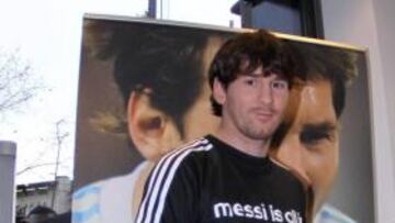 <b>RECLAMO. </b>Messi, durante un acto publicitario.