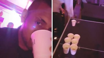 Kyrgios se graba tras caer eliminado ante Nadal de fiesta, jugando al beerpong y cantando