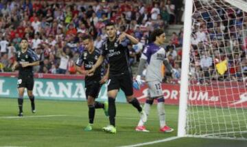 0-3. Morata celebró el tercer gol.