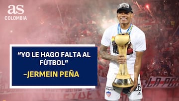 Jermein Peña, jugador de Junior, habla de su recuperación.
